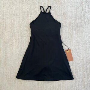 NWT Girlfriend Collective Naomi Black Tennis Workout Dress XS Shorts Lined